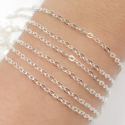 Silver Flat Cable Chain