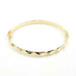 Load image into Gallery viewer, KG105. 14K Solid Gold Twisted Bangle