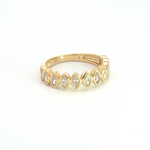 Load image into Gallery viewer, 14k Solid Gold Diamond Leaves Ring. RAH01453
