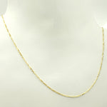 Load image into Gallery viewer, 030GA3BGT2. 14K Solid Gold Flat Figaro Link Chain
