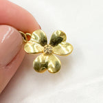 Load image into Gallery viewer, DC979. Diamond Sterling Silver Flower Pendant
