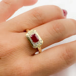 Load image into Gallery viewer, 14K Solid Gold Diamond and Gemstone Ring. RN417583
