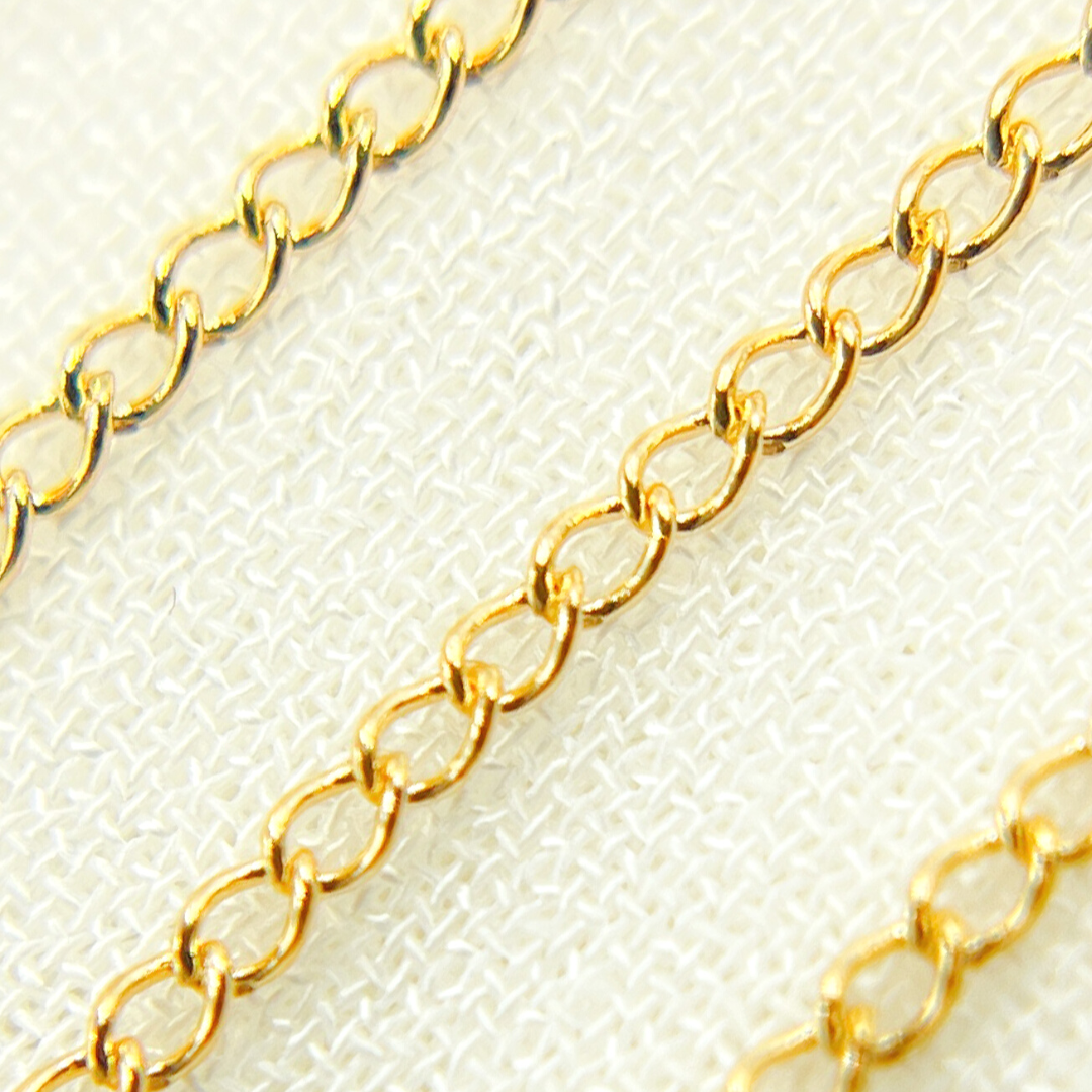 14K Gold Filled Curb Link Chain.  1120CGF