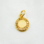 Load image into Gallery viewer, DC095. Diamond Sterling Silver Round Charm
