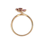 Load image into Gallery viewer, CR97257RU5X3.  14K Solid Gold Diamond and Ruby Ring