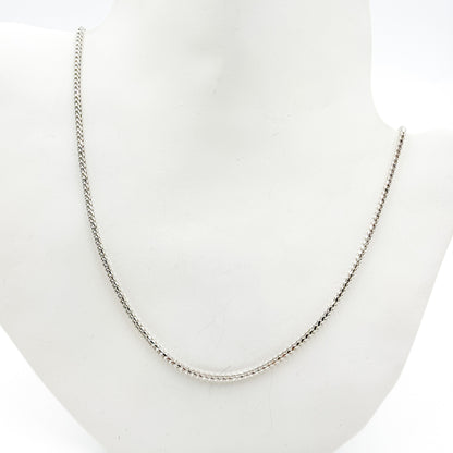 050FRDTL426WG. 14K White Solid Gold Franco Link Chain