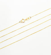 14K Solid Gold Cable Chains