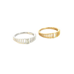 Load image into Gallery viewer, 14K Solid Gold Baguette Statement Diamond Ring. RFC17787
