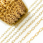Load image into Gallery viewer, Gold Plated 925 Sterling Silver Diamond Cut Cable Link Chain