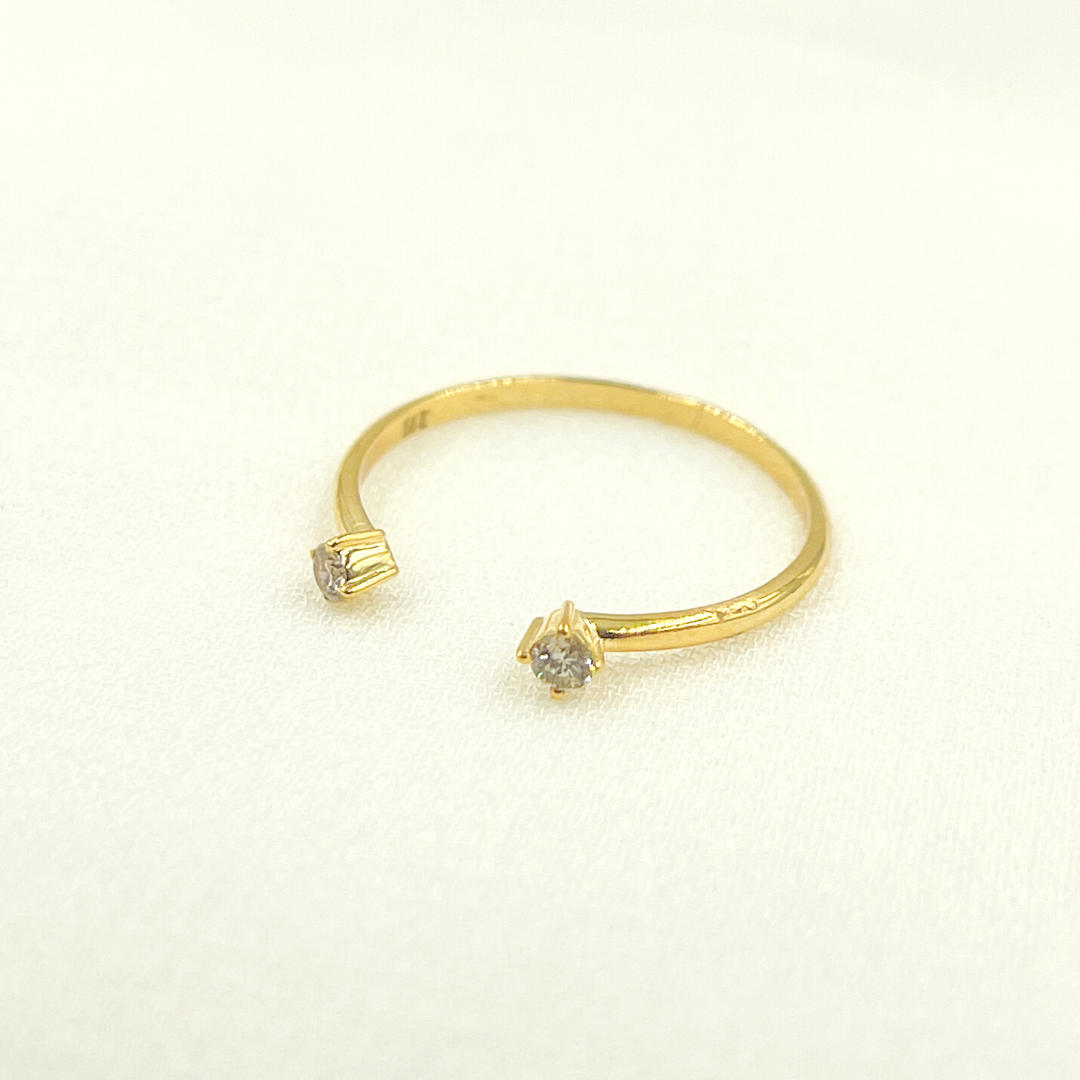 14K Solid Gold Diamond Ring. GDR36