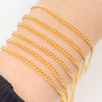 Load image into Gallery viewer, 64GF. 14k Gold Filled Curb Link Chain
