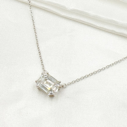 NFI71519. 14K Solid Gold Diamond Necklace