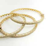 Load image into Gallery viewer, 14K Solid Gold Bangle with Diamonds. KG991
