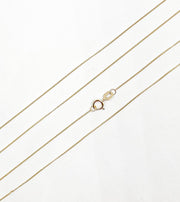 14K Solid Yellow Gold Curb Chain.