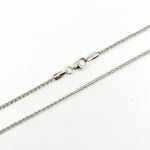 Load image into Gallery viewer, 035SP3TFWG. 14K White Solid Gold Wheat Chain
