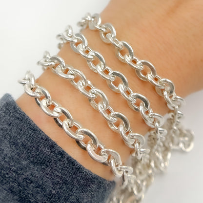 V67SS. Sterling Silver Cable Chain