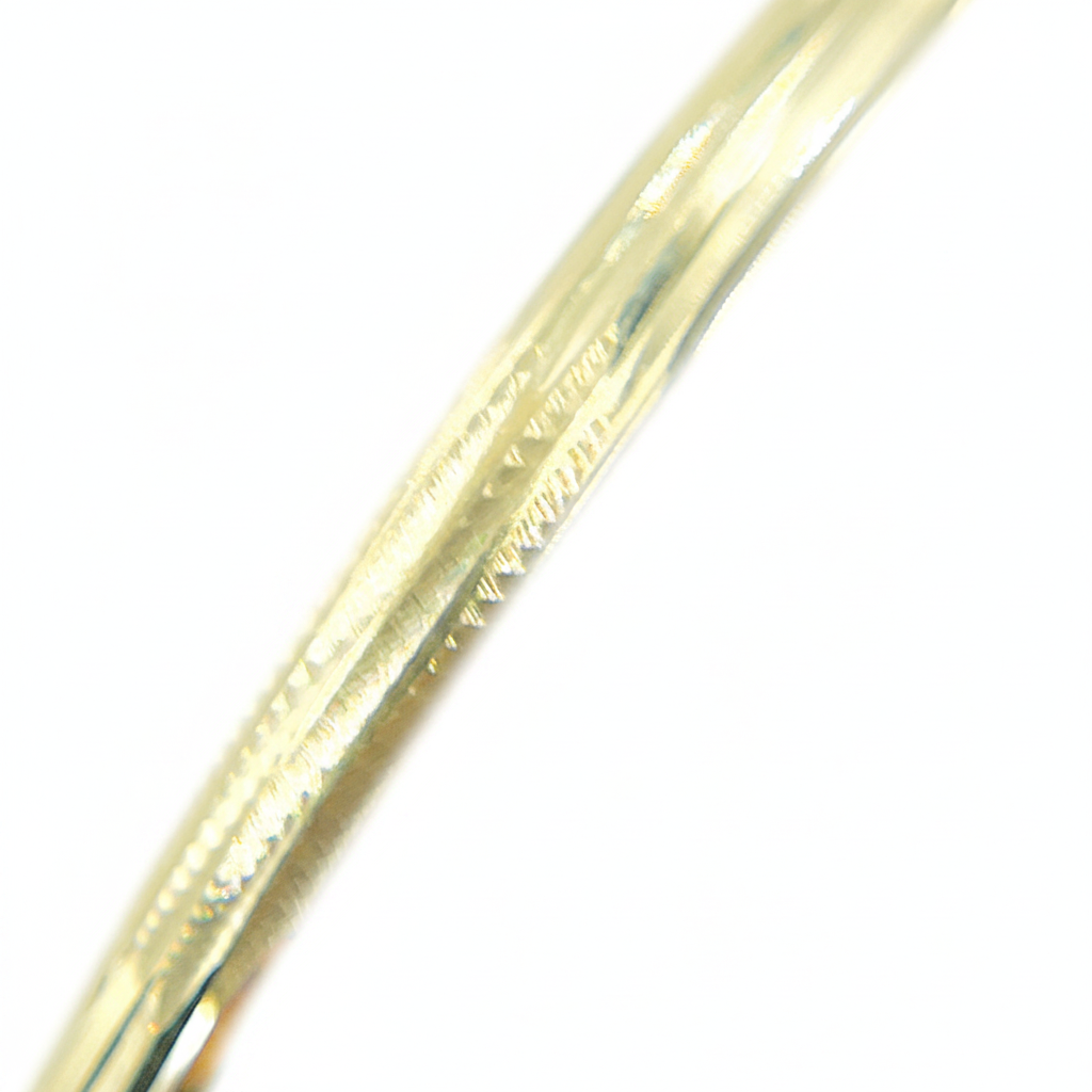 Bangle16. 14K Solid Gold Matte Textured Bangle