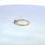 Load image into Gallery viewer, RN413847. 14K Solid Gold Diamond and Ruby Ring