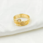 Load image into Gallery viewer, 14K Solid Gold Diamond Spiral Ring. RFA18102
