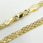 Load image into Gallery viewer, 14K Solid Gold Vintage Mesh Necklace. 14K36
