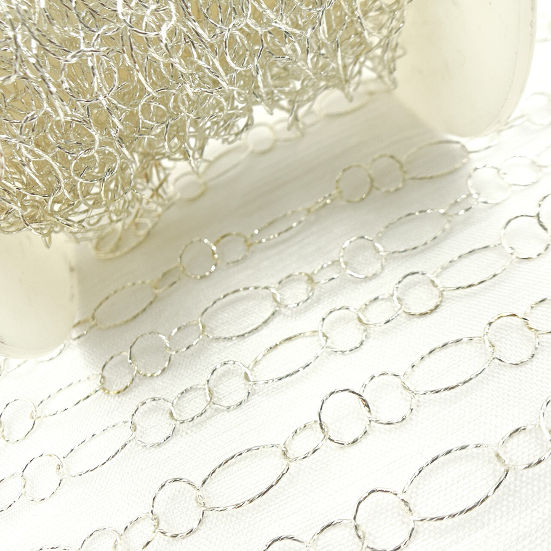 Y29SS. 925 Sterling Silver Diamond Cut Chain