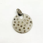 Load image into Gallery viewer, DP475. Diamond Silver Round Pendant
