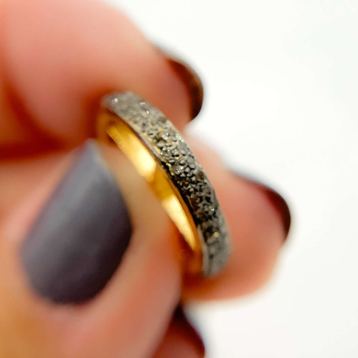 DC738. Diamond & Sterling Silver Spacer Bead