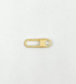 Load image into Gallery viewer, 925 Sterling Silver Gold Plate Matt Clasp 1356GPM

