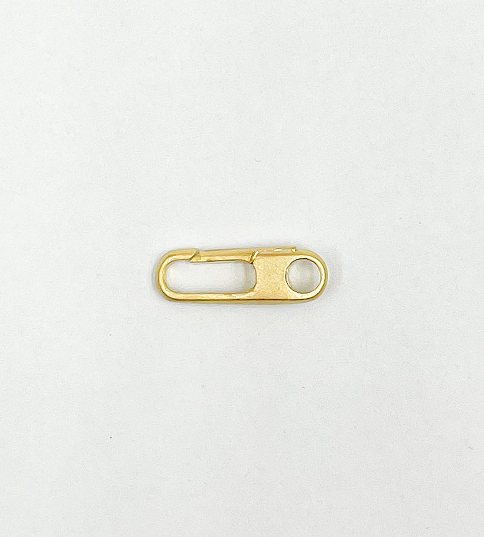 925 Sterling Silver Gold Plate Matt Clasp 1356GPM