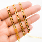 Load image into Gallery viewer, 11SM64GF. 14K Gold-Filled Modern Rectangular Fancy Link Chain