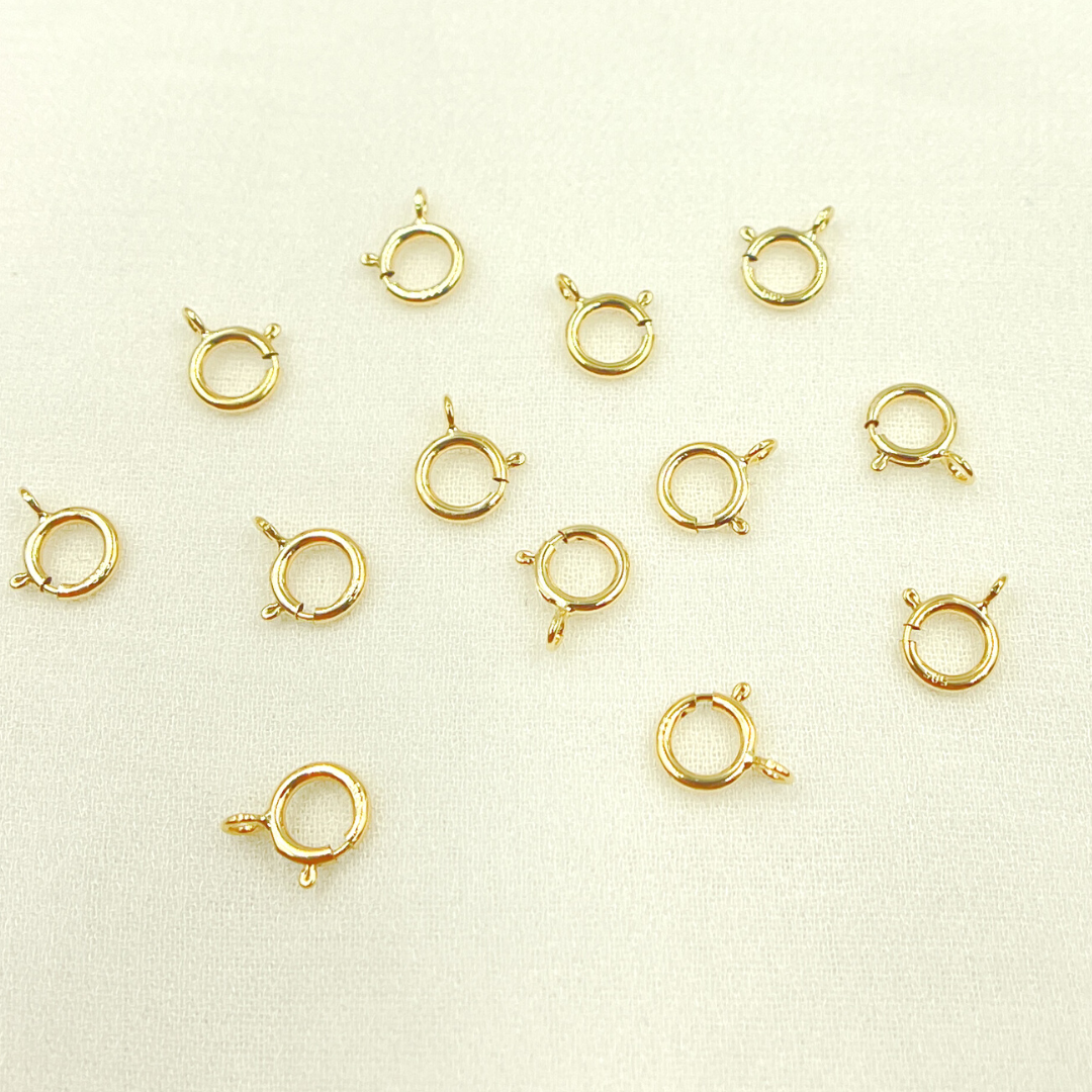 Spring Type Gold Buy Online 14K Solid Gold Spring Ring 6mm Jewelry Clasp