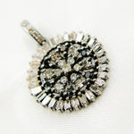 Load image into Gallery viewer, DC641. Diamond &amp; Sterling Silver Round Flower Pendant
