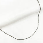 Load image into Gallery viewer, Z36OXNecklace. Oxidized Sterling Silver Cube Satellite Necklace
