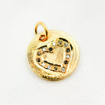 Load image into Gallery viewer, DC576. Diamond Sterling Silver Round Heart Charm
