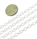 Load image into Gallery viewer, 790SS. 925 Sterling Silver Oval &amp; Round Link Chain
