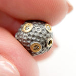 Load image into Gallery viewer, DC1107. Diamond Sterling Silver Round Bead
