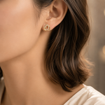 Load image into Gallery viewer, EFB51036. 14K Solid Gold Heart Earrings