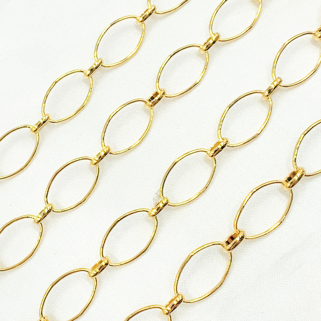 925 Sterling Silver Oval Long and Short Link