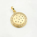 Load image into Gallery viewer, DP599. Diamond Sterling Silver Round Pendant
