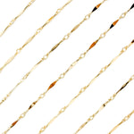 Load image into Gallery viewer, 70/8720BD/SP. 14K Gold Filled Dapped Bar Chain