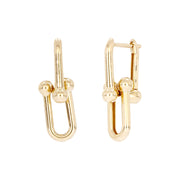 EFZ54160. 14k Solid Gold Dangle Earrings