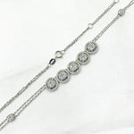 Load image into Gallery viewer, 14K Solid White Gold Diamond Necklace. NK112603
