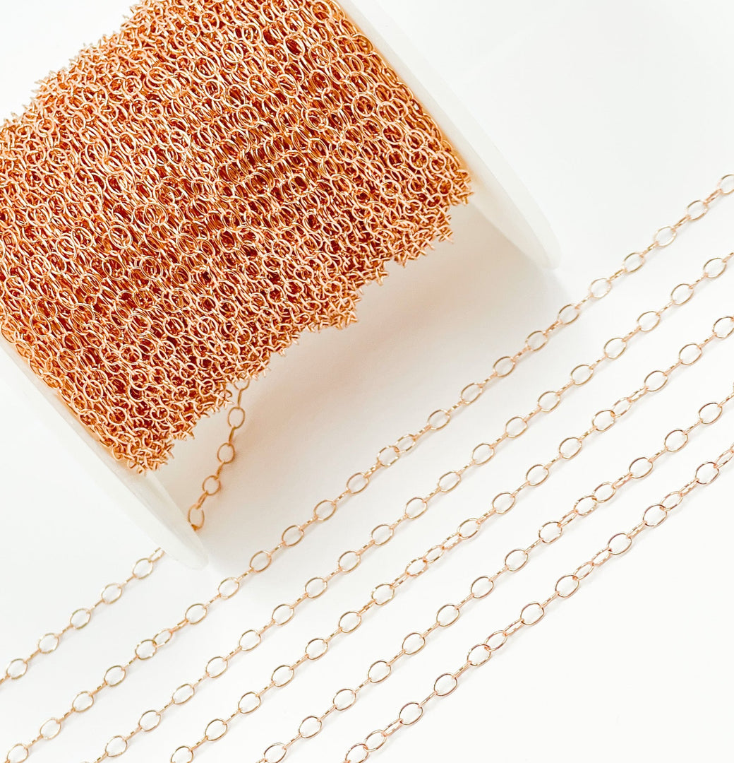 Rose Gold Filled Cable Chain. 1310RGF