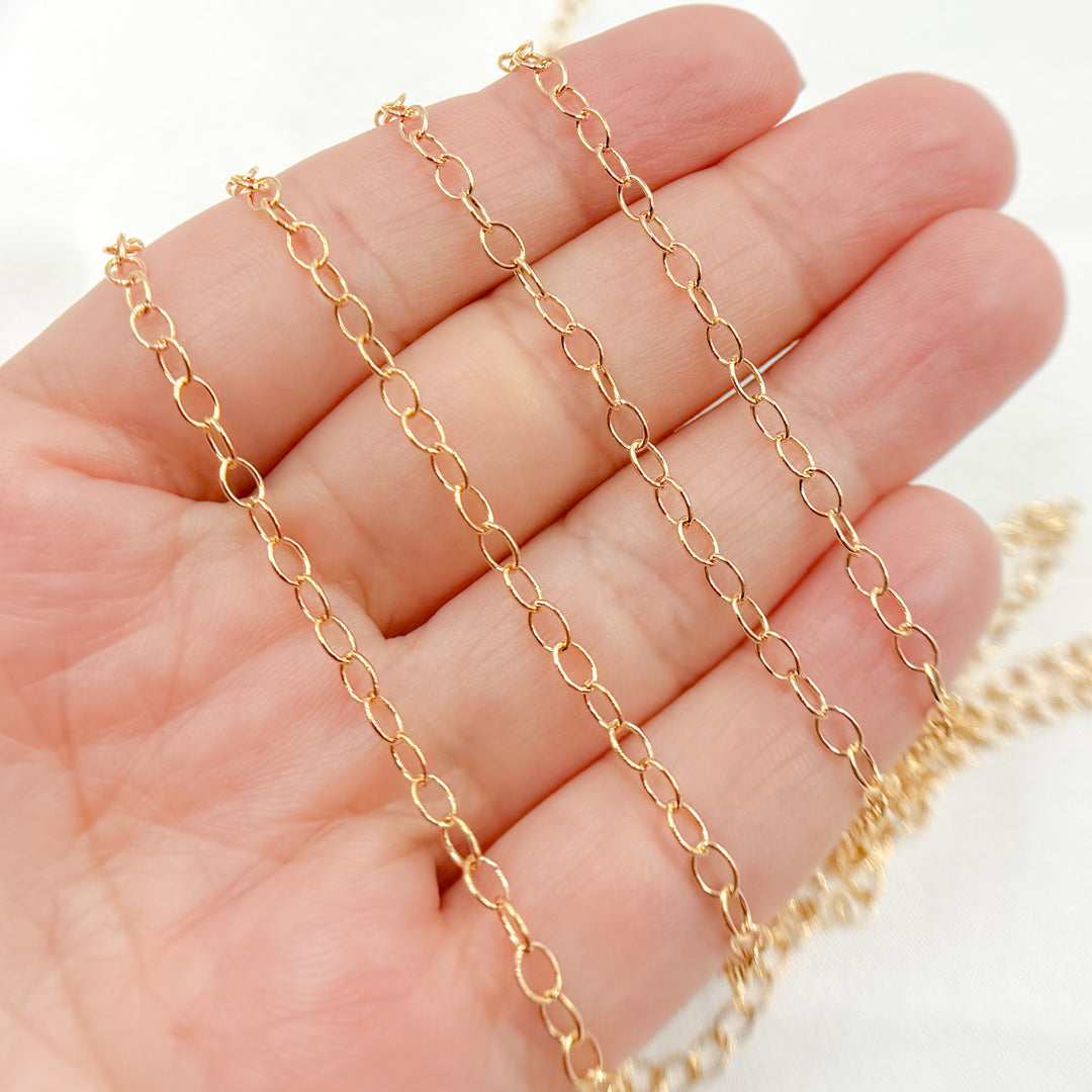 1808GF. 14K Gold-Filled Smooth Cable Chain