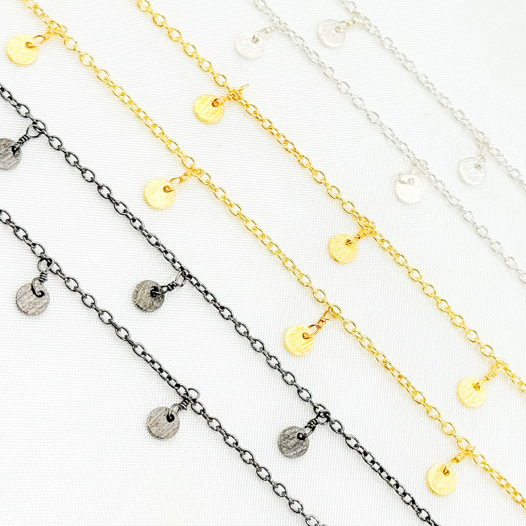 Disc Shape 4mm Dangle Wire Chain. 311D