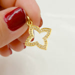 Load image into Gallery viewer, DC900. Diamond Sterling Silver Flower Pendant
