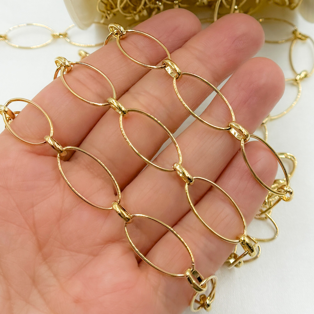 Gold Plated 925 Sterling Silver Oval Link Chains