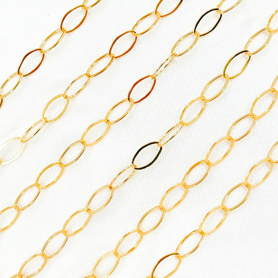 791FGF. 14K Gold-Filled Flat Oval Link Chain