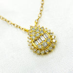 Load image into Gallery viewer, 14k Solid Gold Diamond  Necklace. NFF71234
