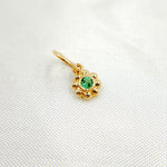 Load image into Gallery viewer, GDP429. 14K Solid Gold Diamond Flower Charm
